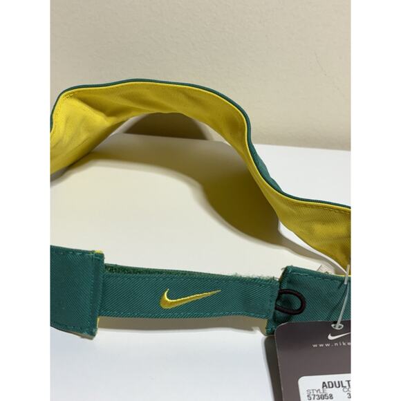 Vintage Nike Air Visor Hat Cap Embroidered Hat Green Yellow Pickleball Running - Picture 2 of 4